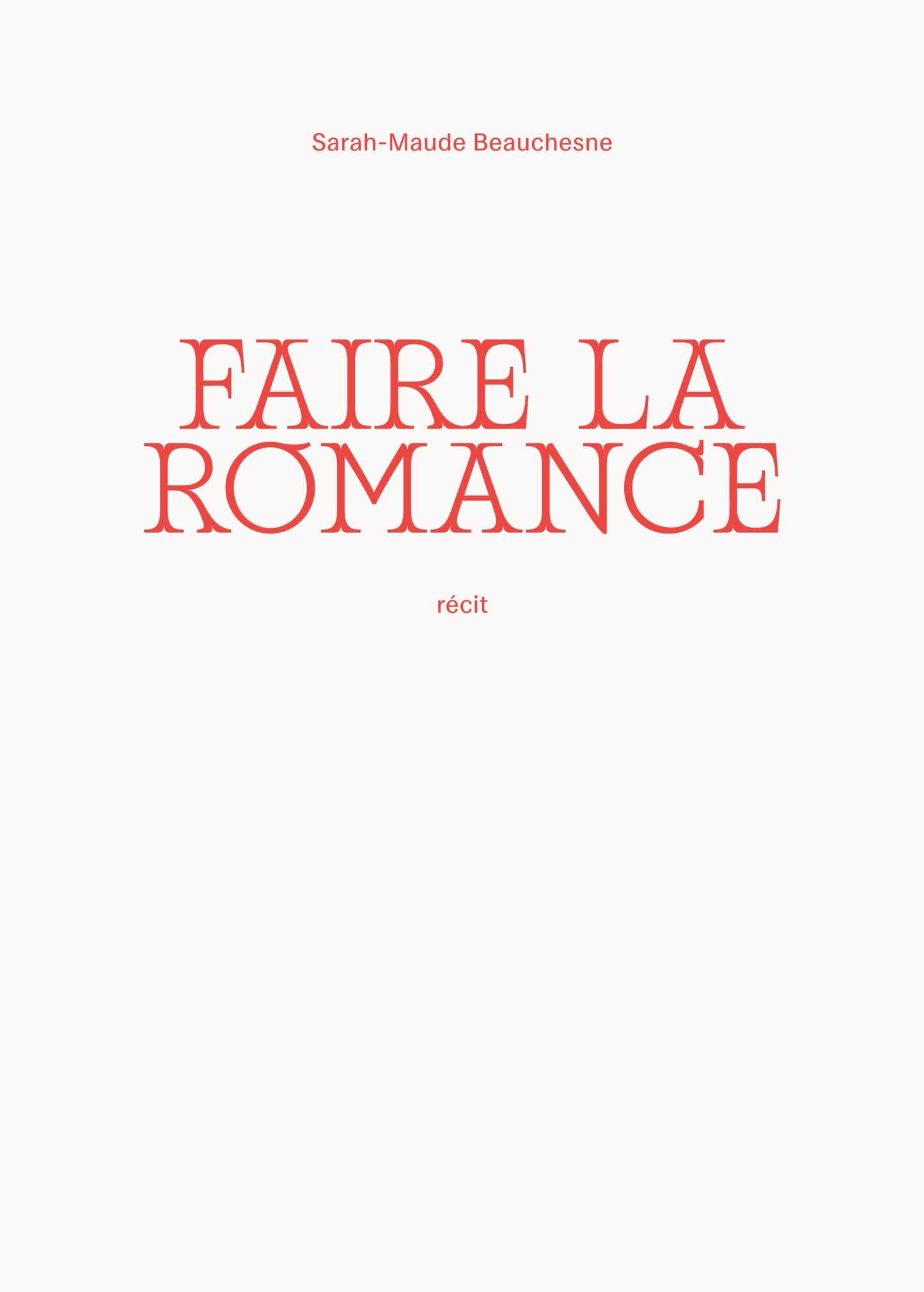 Faire la romance [LIVRE NUMÉRIQUE]