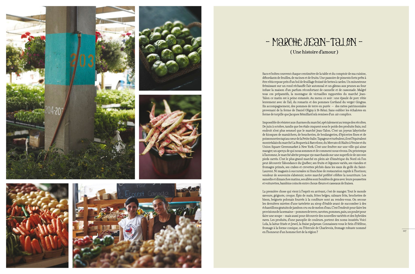 Marché Jean-Talon — Recettes & Portraits [LIVRE PAPIER]